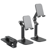 Adjustable Cell Phone Holder, Fully Foldable Mobile Phone Desk Stand